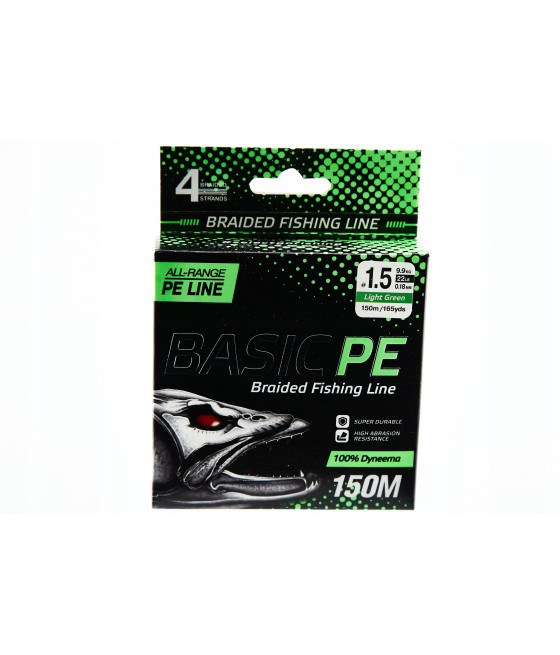 Select Basic PE 150m 0,18mm 9.9kg Light Green