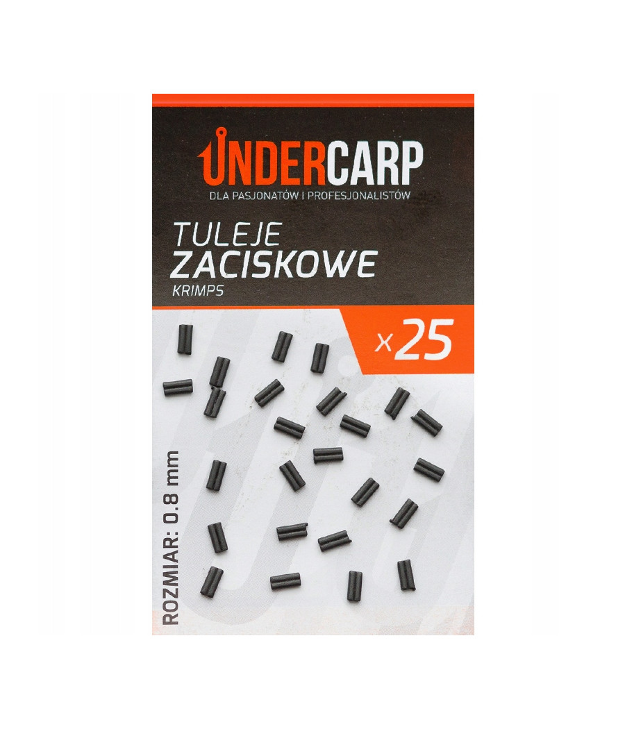 UnderCarp Tuleje zaciskowe Krimps 0.8 mm 25 szt