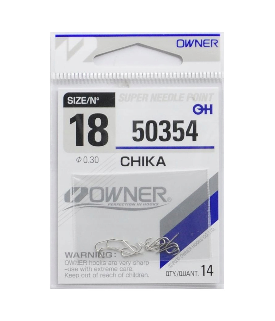 Haczyki gruntowe, spławikowe, z zadziorem Owner 50354 Chika 14 szt. Haczyki gruntowe, spławikowe, z zadziorem Owner 50354 Chika 14 szt.