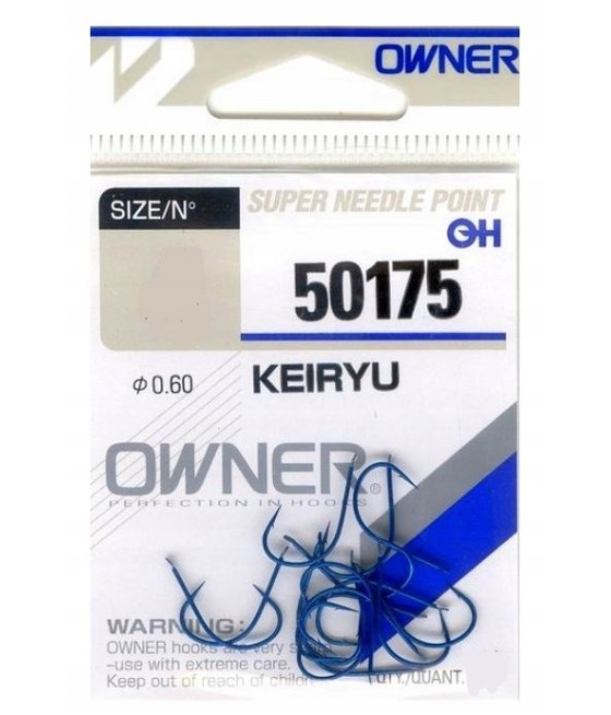Haczyki gruntowe, spławikowe, z zadziorem Owner 50175 Keiryu 15 szt.