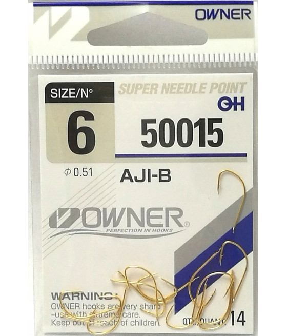 Haczyki Owner 50015 rozm.10 złoty 16szt.