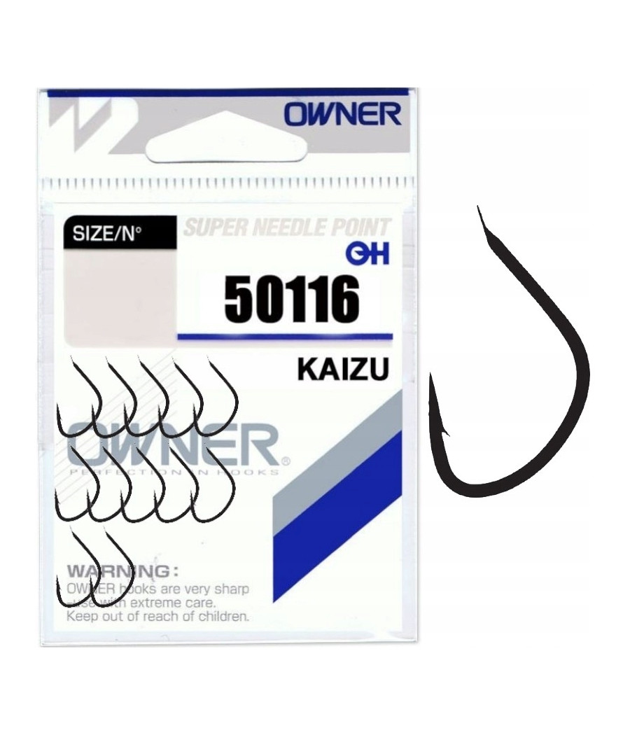 Haczyki gruntowe, z zadziorem Owner 50116 Kaizu 12 szt. nr 1 Haczyki gruntowe, z zadziorem Owner 50116 Kaizu 12 szt. nr 1