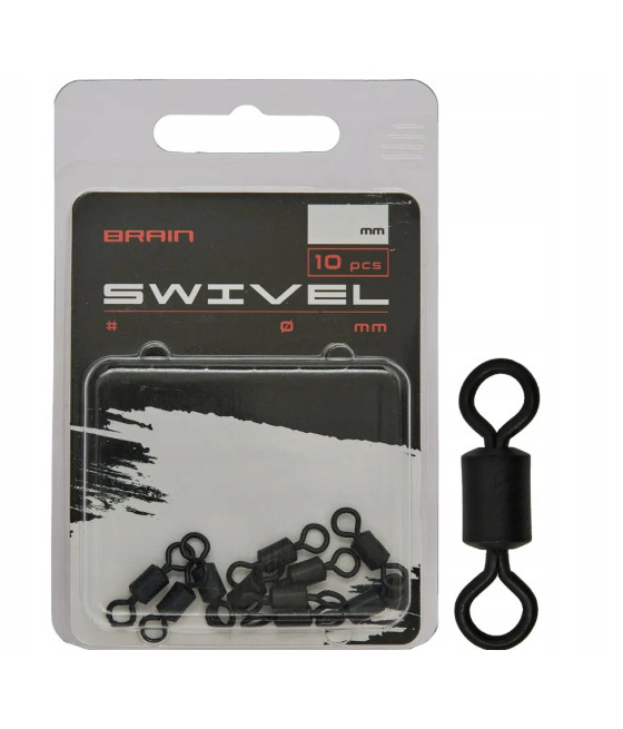 Krętlik karpiowy Brain Swivel nr 5 - 14mm 3.1mm