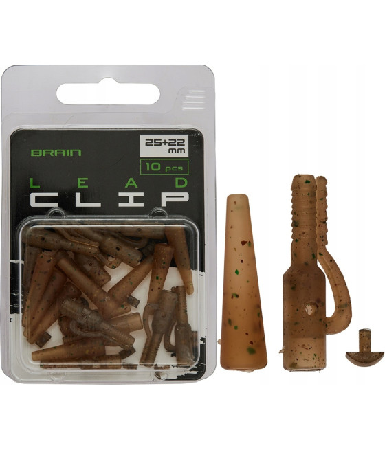 Brain Bezpieczny klips Lead Clip With Cone 10 szt