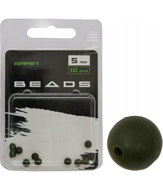Brain Beads 5mm (10 szt/opak) Green