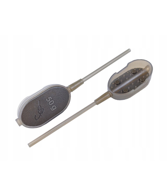 Koszyk podajnik method feeder do metody Brain Long Cast Flat Pellet M 60gr