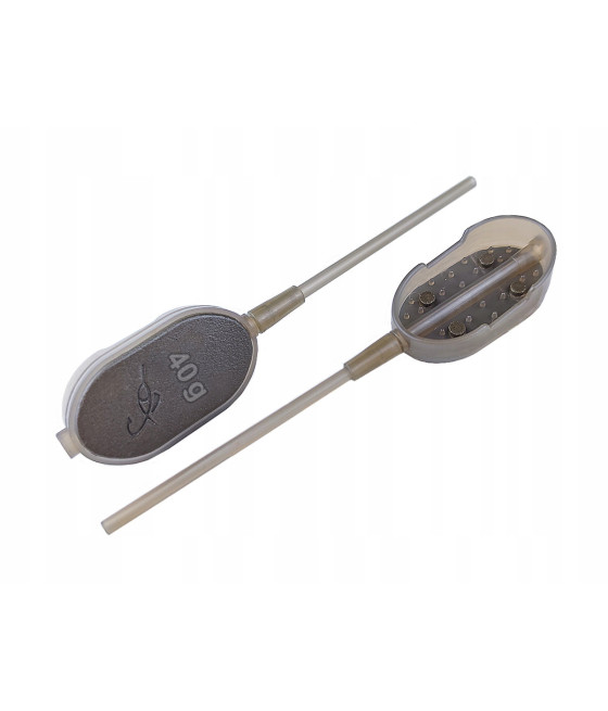 Koszyk podajnik method feeder do metody Brain Long Cast Flat Pellet M 40gr