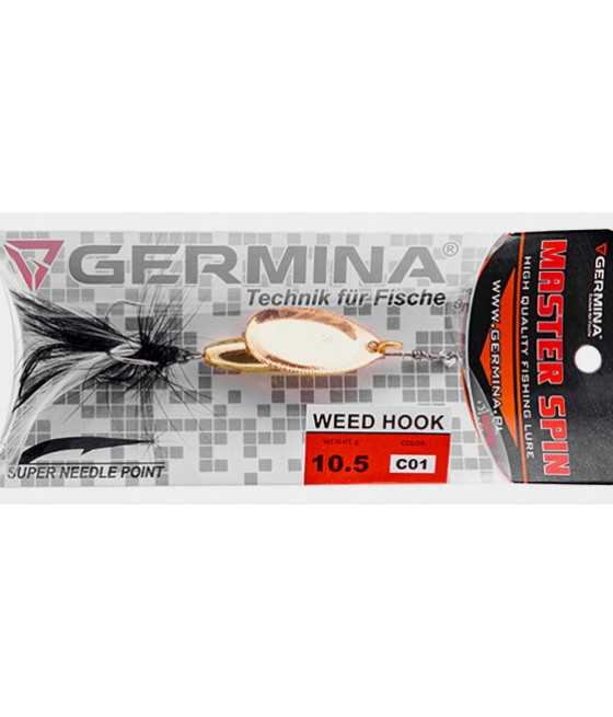 BŁYSTKA OBROTOWA WEED HOOK GLD 10,5g GERMINA