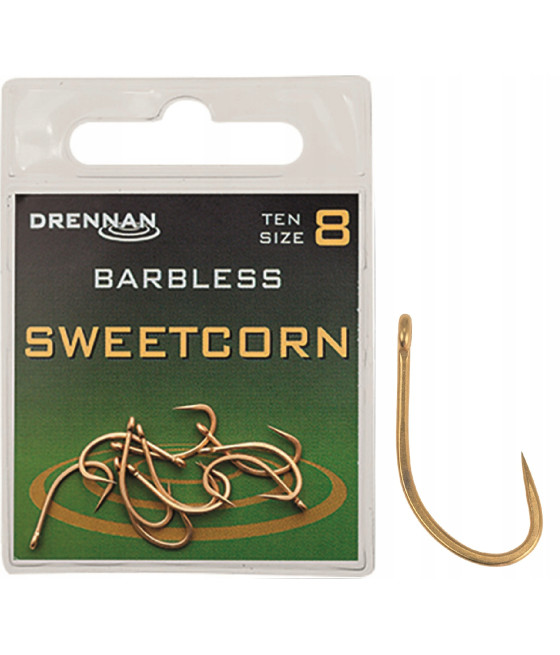 SWEETCORN BARBLESS Haczyki Drennan 10szt. Nr16