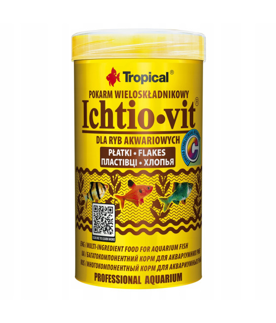 TROPICAL Pokarm dla ryb akwariowych wielosk. 50g Ichtio-Vit