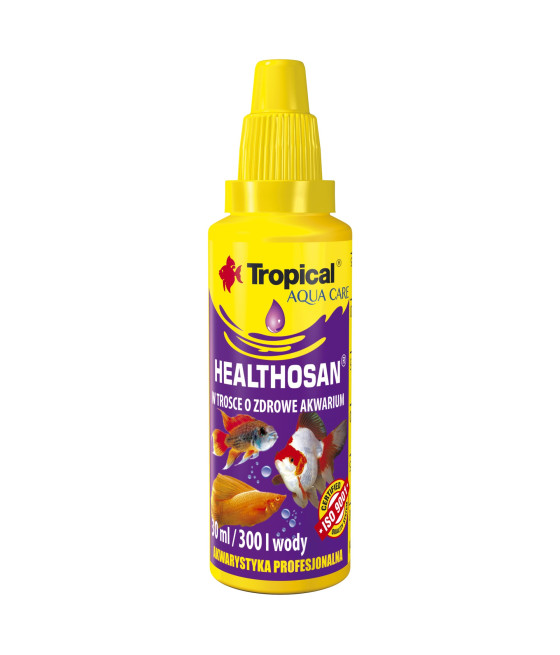 Preparat do akwarium Tropical Healthosan 30ml zwalcza bakterie i grzyby