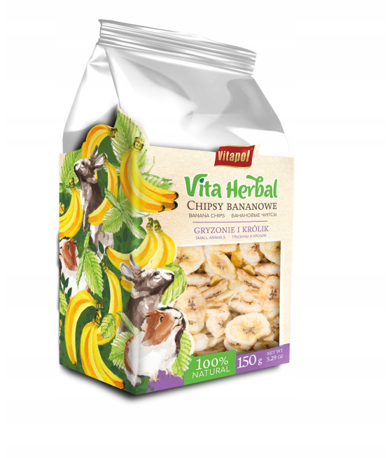 Przysmaki owocowe Vitapol Vita Herbal chipsy bananowe 150 g