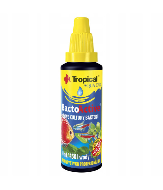 Żywe kultury bakterii do akwarium Tropical Bacto Active 30 ml