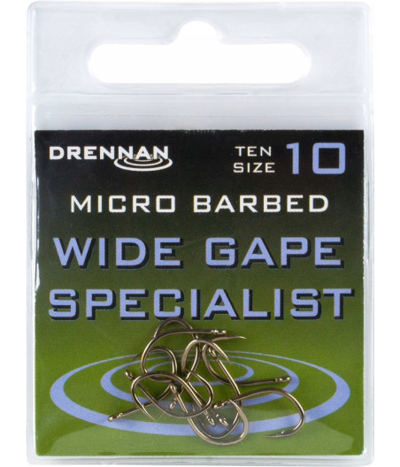 WIDE GAPE SPECIALIST Haczyki Drennan 10 szt Nr6
