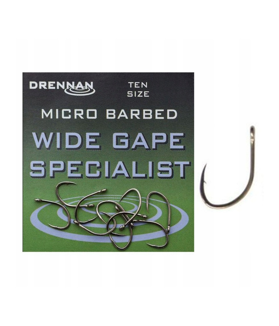 WIDE GAPE SPECIALIST Haczyki Drennan Nr 14 - 10 szt WIDE GAPE SPECIALIST Haczyki Drennan Nr 14 - 10 szt