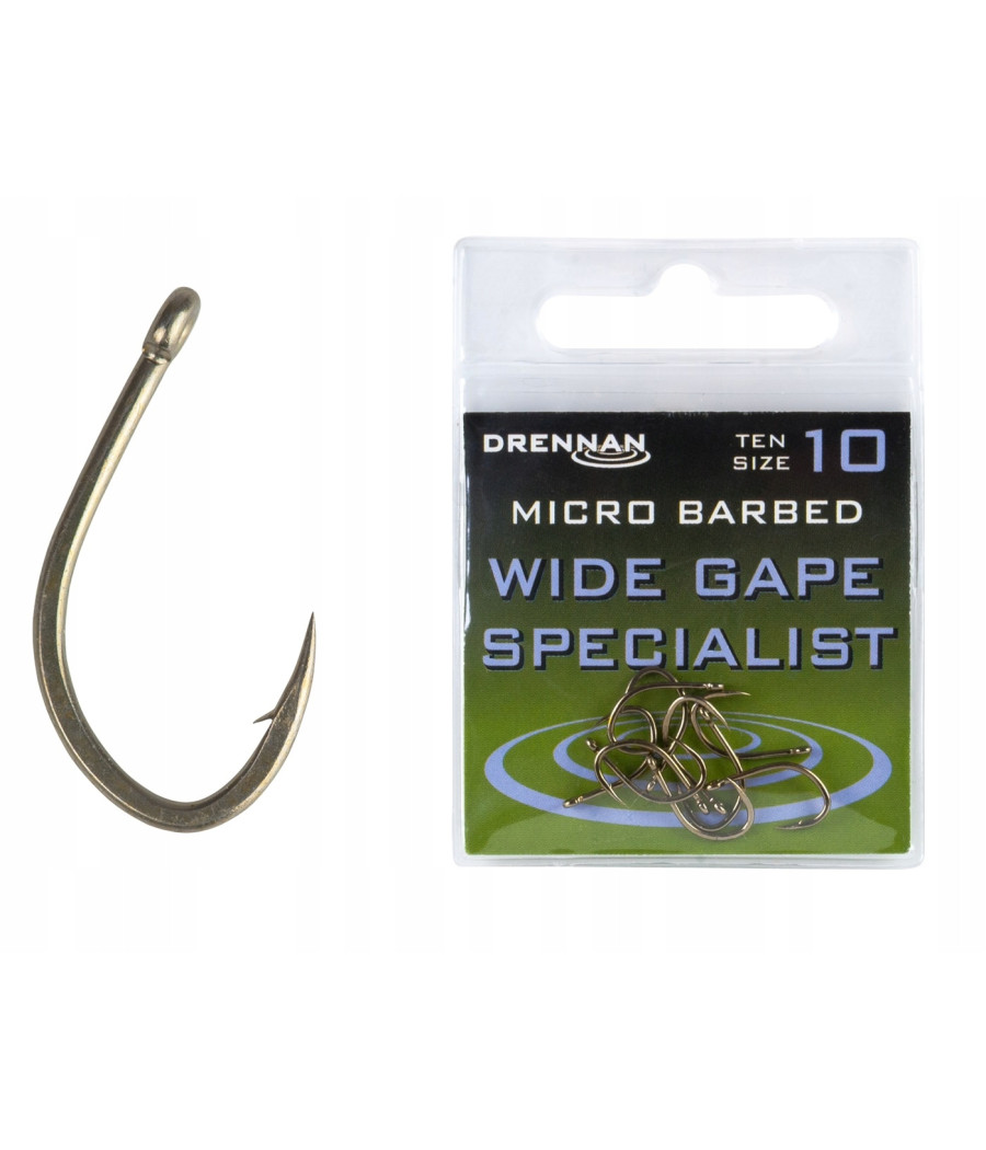 WIDE GAPE SPECIALIST Haczyki Drennan Nr 14 - 10 szt