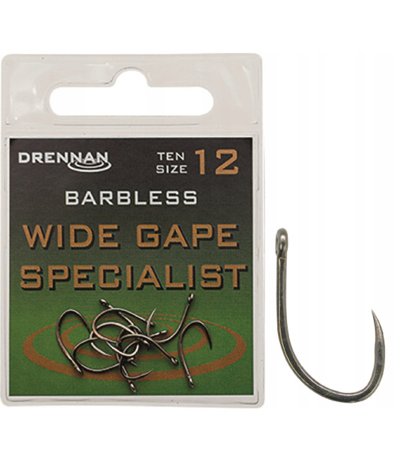 WIDE GAPE SPECIALIST BZ Haczyki Drennan 10szt Nr16