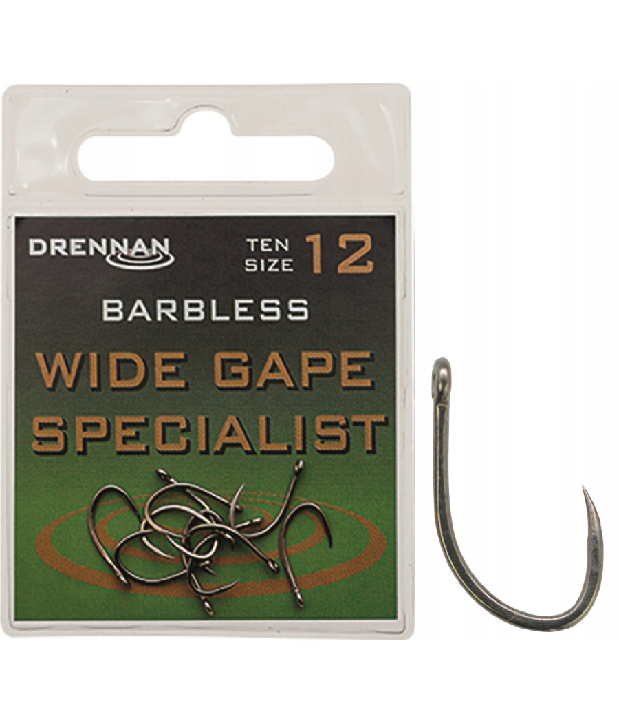 WIDE GAPE SPECIALIST BZ Haczyki Drennan 10szt Nr16 WIDE GAPE SPECIALIST BZ Haczyki Drennan 10szt Nr16