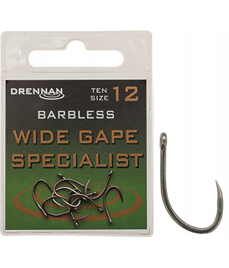 WIDE GAPE SPECIALIST BZ Haczyki Drennan 10szt Nr16