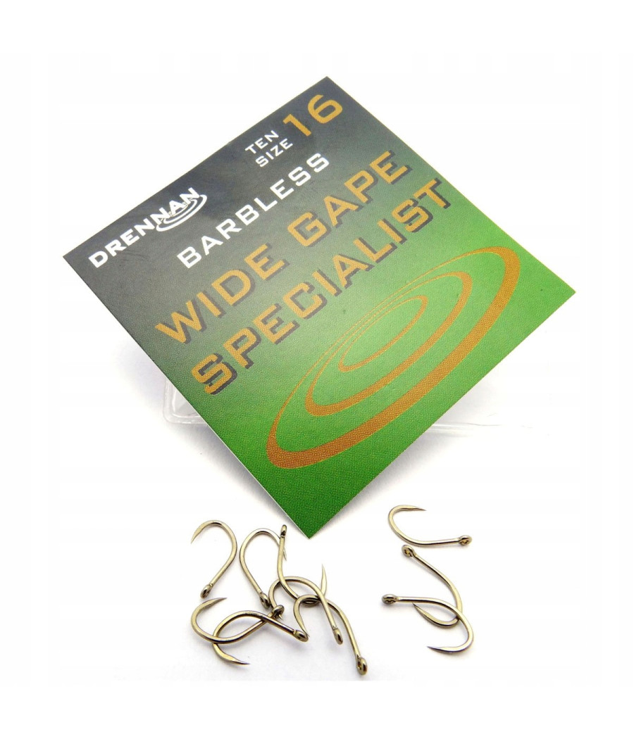 WIDE GAPE SPECIALIST BZ Haczyki Drennan 10szt Nr16