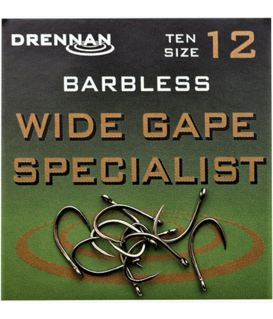 WIDE GAPE SPECIALIST BZ Haczyki Drennan 10szt Nr14