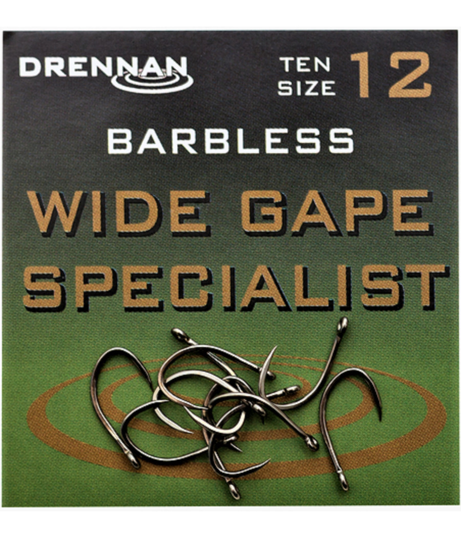 WIDE GAPE SPECIALIST BZ Haczyki Drennan 10szt Nr14 WIDE GAPE SPECIALIST BZ Haczyki Drennan 10szt Nr14