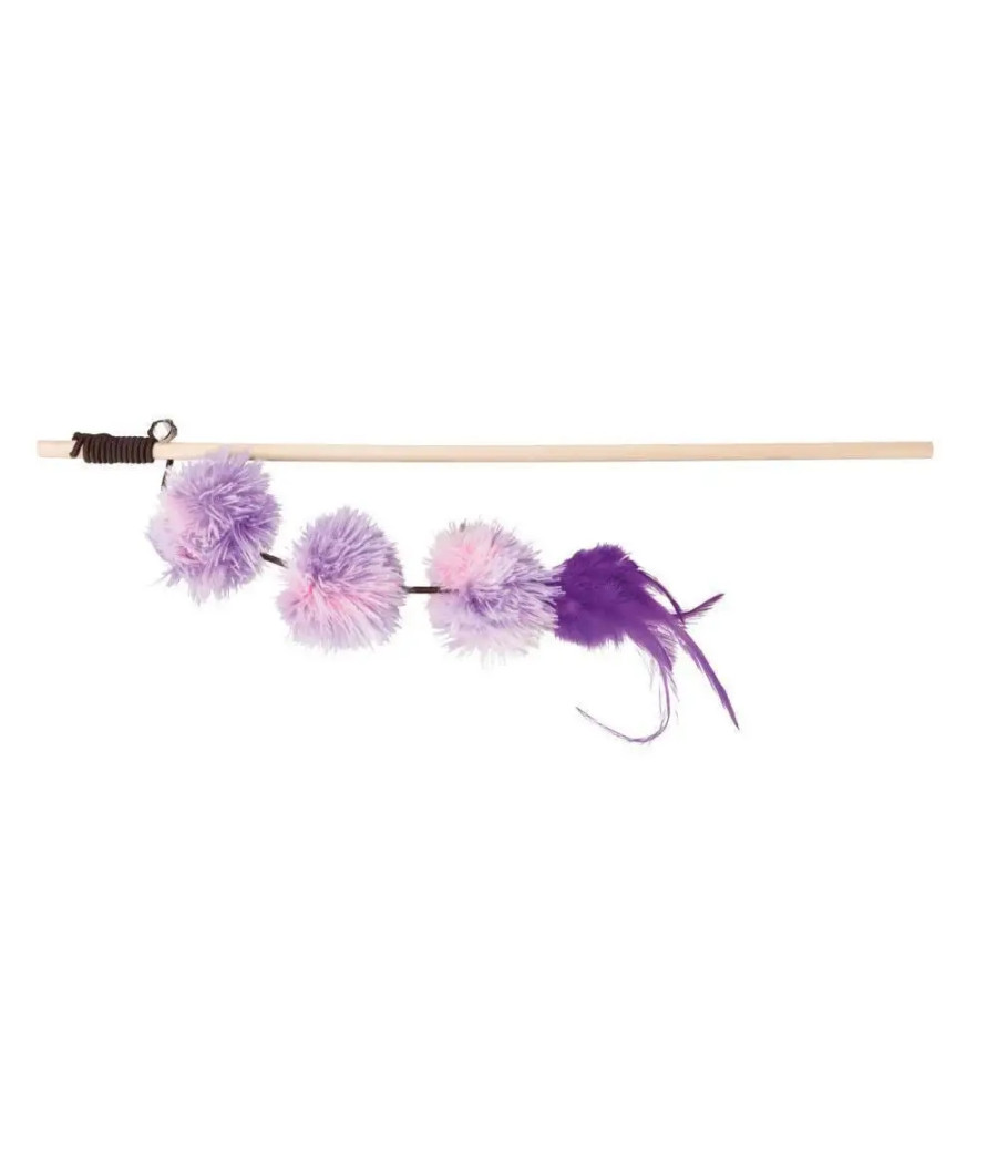 Trixie Wędka z pomponami zabawka dla Kota 40cm Trixie Wędka z pomponami zabawka dla Kota 40cm