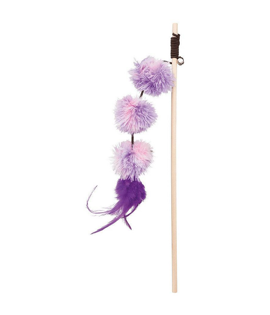 Trixie Wędka z pomponami zabawka dla Kota 40cm