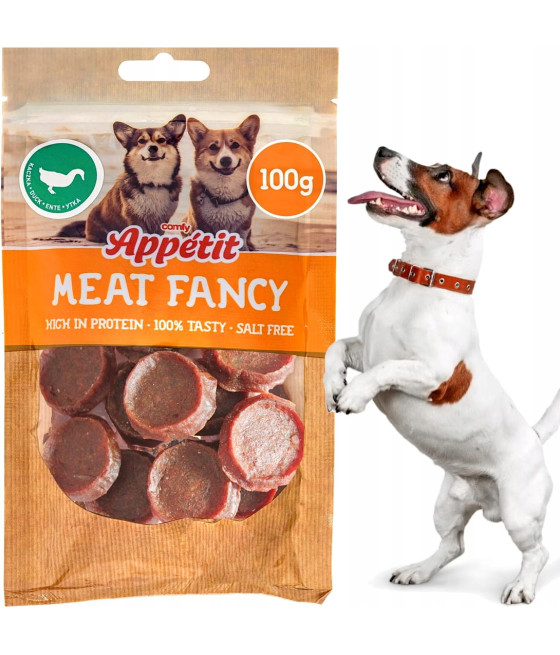 Przysmak psa miękkie krążki z Kaczki Comfy APPETIT Meat Fancy 100g