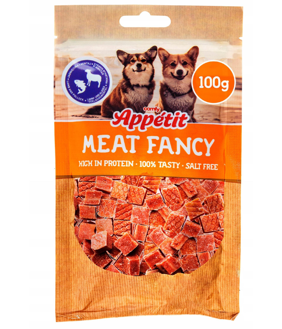 Przysmak psa miękkie paski Comfy APPETIT Meat Fancy filet z Jagnięciny 100g