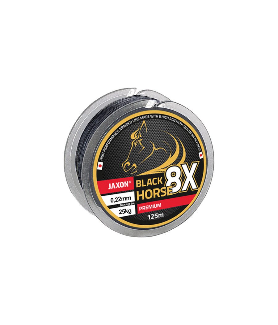 PLECIONKA BLACK HORSE 8X PREMIUM 0,08 10m JAXON PLECIONKA BLACK HORSE 8X PREMIUM 0,08 10m JAXON