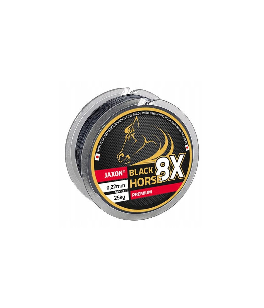 PLECIONKA BLACK HORSE 8X PREMIUM 0,14 10m JAXON PLECIONKA BLACK HORSE 8X PREMIUM 0,14 10m JAXON