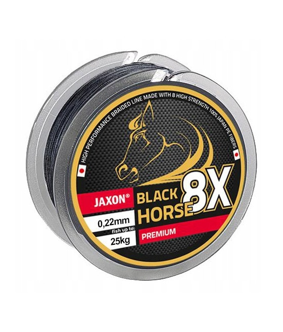 Plecionka Jaxon BLACK HORSE 8X PREMIUM 0,2 mm x 10 m