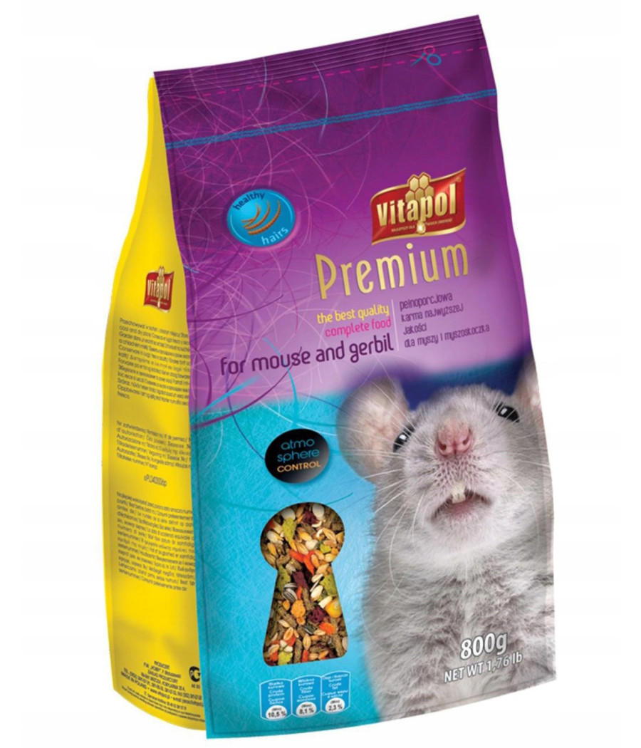 Vitapol karma mieszanka 0,8 kg mysz Vitapol karma mieszanka 0,8 kg mysz