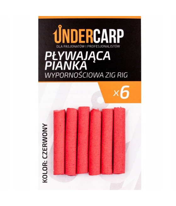 UnderCarp Pływająca pianka wypornościowa Zig Rig - czerwony