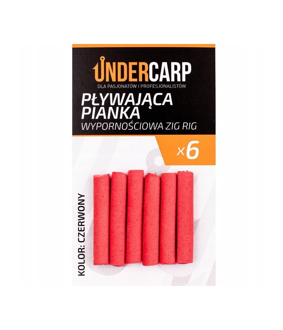 UnderCarp Pływająca pianka wypornościowa Zig Rig - czerwony UnderCarp Pływająca pianka wypornościowa Zig Rig - czerwony