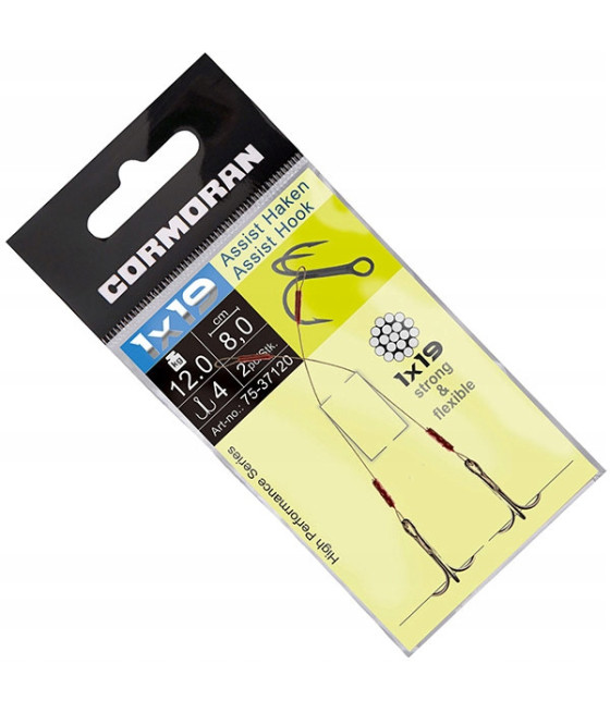 Przypon 1x19 Assist Haken 16kg 12cm CORMORAN