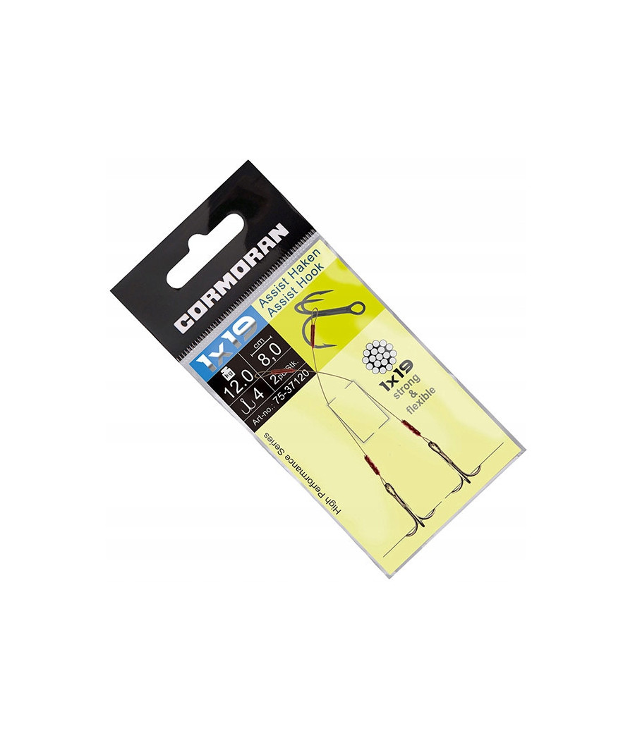 Przypon 1x19 Assist Haken 16kg 12cm CORMORAN