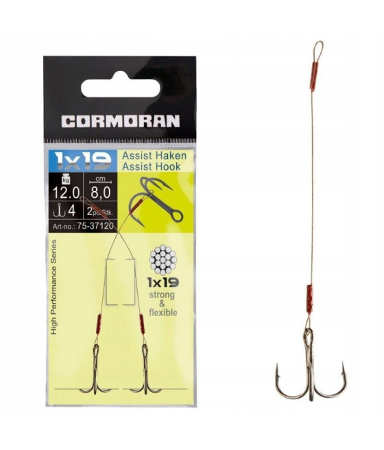 Przypon 1x19 Assist Haken 16kg 10.5cm CORMORAN