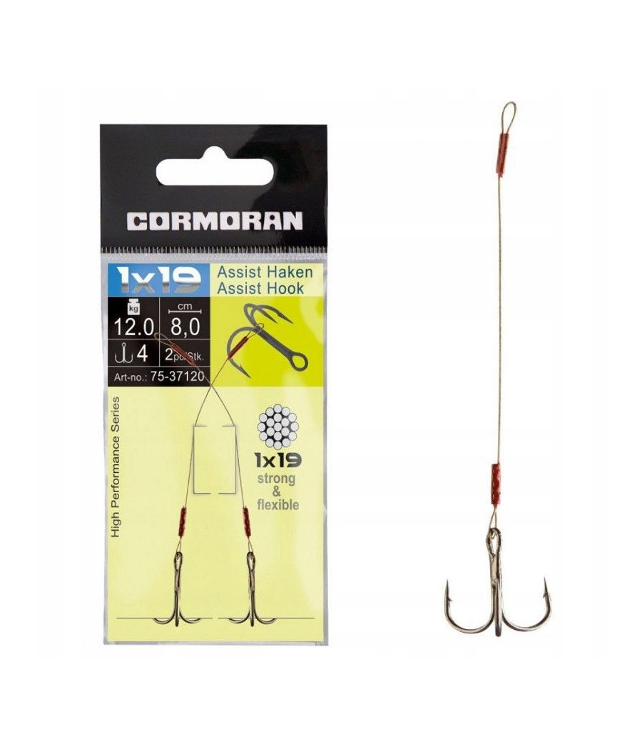Przypon 1x19 Assist Haken 16kg 10.5cm CORMORAN