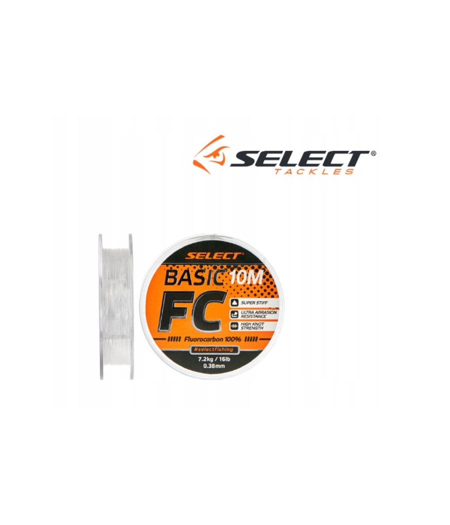 SELECT fluorocarbon BASIC FC 10m 054mm 29lb/12,6kg SELECT fluorocarbon BASIC FC 10m 054mm 29lb/12,6kg