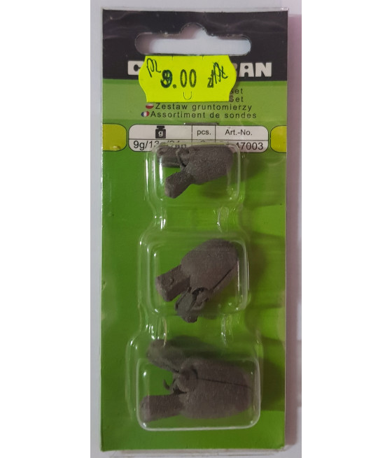 Zestaw gruntomierzy żabka 9/13/24g CORMORAN