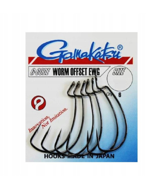 Haczyk Gamakatsu Worm Offset EWG NS Black, rozm.3/0 (5szt.)