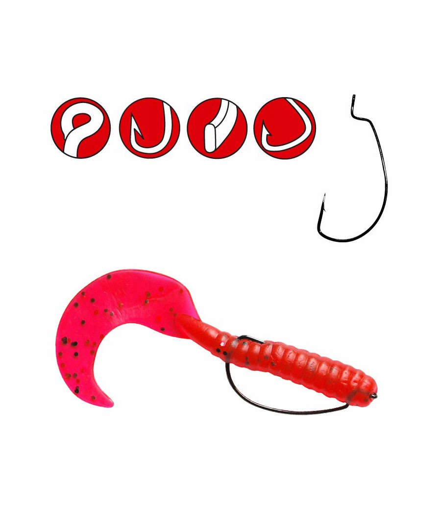 Haczyk Gamakatsu Worm Offset EWG NS Black, rozm.3/0 (5szt.)