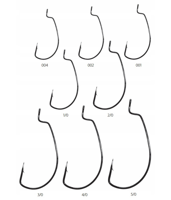 Haczyk Gamakatsu Worm Offset EWG NS Black, rozm.3/0 (5szt.)