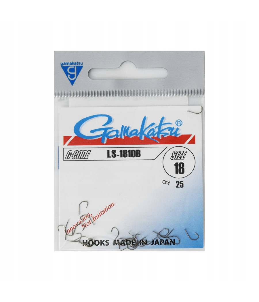 Haczyki Gamakatsu rozm - 18 / 25 szt. Haczyki Gamakatsu rozm - 18 / 25 szt.