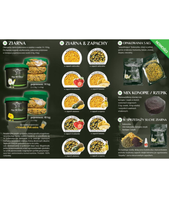 Carp Old School Mix Ziaren Worek 1kg King Squid