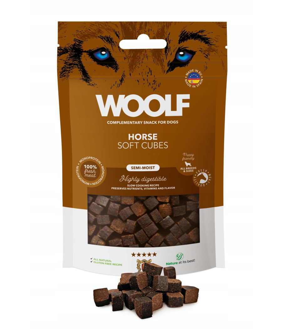 WOOLF Przysmak kosteczki z koniny dla psa 100g