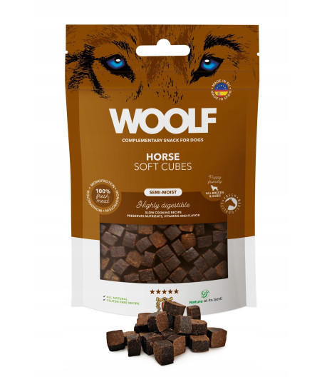 WOOLF Przysmak kosteczki z koniny dla psa 100g