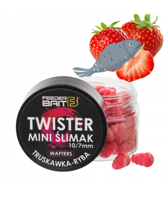 Feeder Bait Mini Ślimak Wafters Truskawka-Ryba
